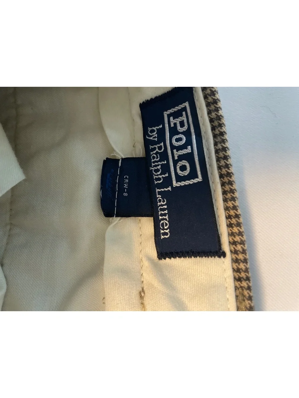 Polo by Ralph Lauren Men's Brown Houndstooth Dress Pants Size 36x30